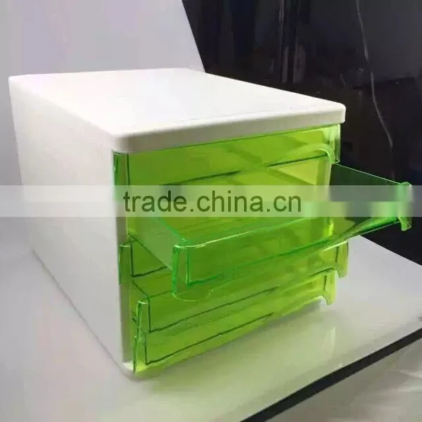 Light Green Plastic Box for Put Office File Plastic Production photo-2