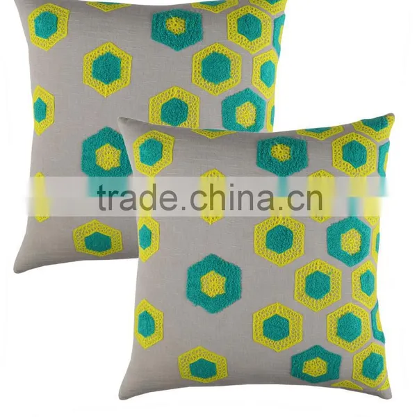 Modern Plain Green Geometry Pillow Cushion Cover Linen Pillowcase Cushion Home Decor Sofa Cushion Decorative Pillows By Rajrang