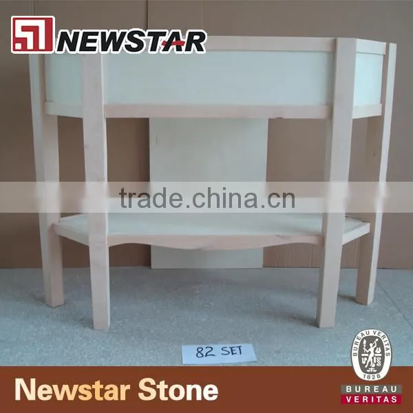 Solid Wood Bathroom Base Hotel Vanity