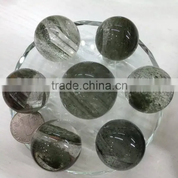 Green Phantom Quartz Crystal Seven Star,Green Phantom Ball for Decoration