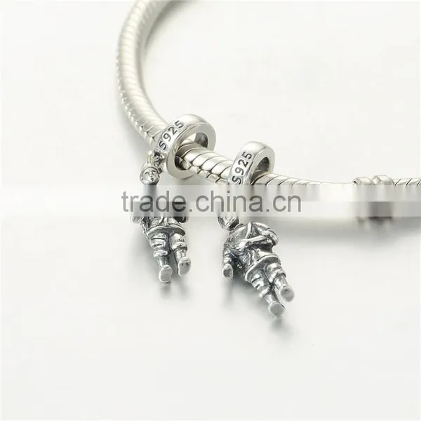 Accient Solider Metal Charms European Charm Bracelet Necklace 100% Real 925 Sterling Silver S197 Best Gifts For You Or Friends photo-4