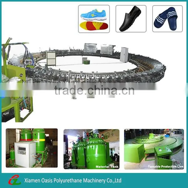 PU Automatic Injection Machine For Making Plastic Slippers Shoes