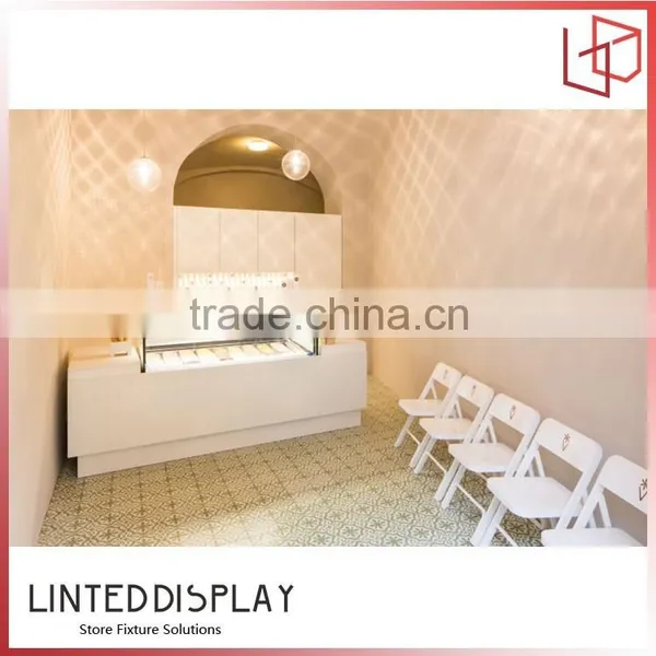 Interior Shop Design Elegant Wood Bread Display Cabinet for Store photo-4