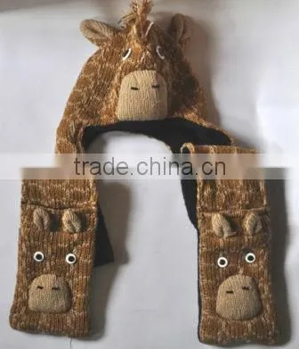 Woolen Cap With Scarf photo-2
