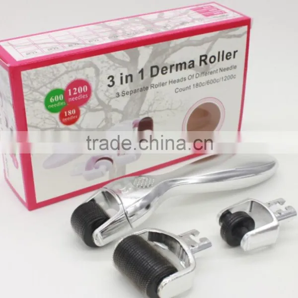180/ 600/1200 Pins Derma Roller 3 in 1 Factory Direct Wholesale photo-2