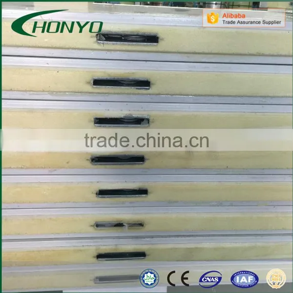 Professional Steel Sheet Fireproof Fire Resistant Modular Cold Room PU Polyurethane Sandwich Panels With CamLock photo-3