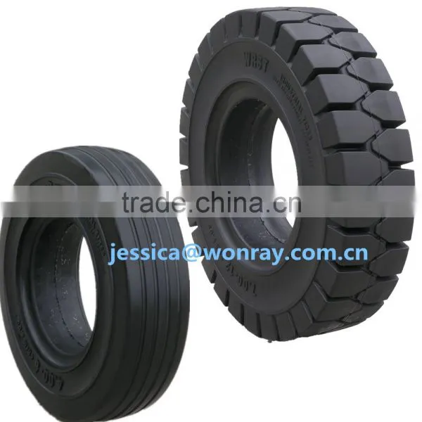 Airport Luggage Trolley Small Coloured Solid Tires 4.00-8 Wheel 3.75 Rims Tyre photo-5