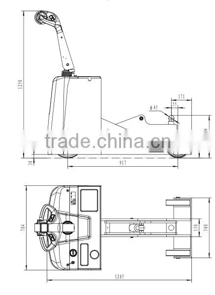 Veshai 2500kgs Electric Tractor With Compact Design VH-ETG-250 photo-6