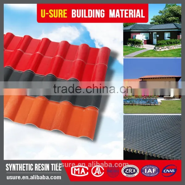 Sun Sheds Light Weight Mgo Spanish Synthetic Resin Roof Tile