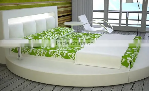 Hot Selling Soft Modern Leather Bed With Speaker photo-4