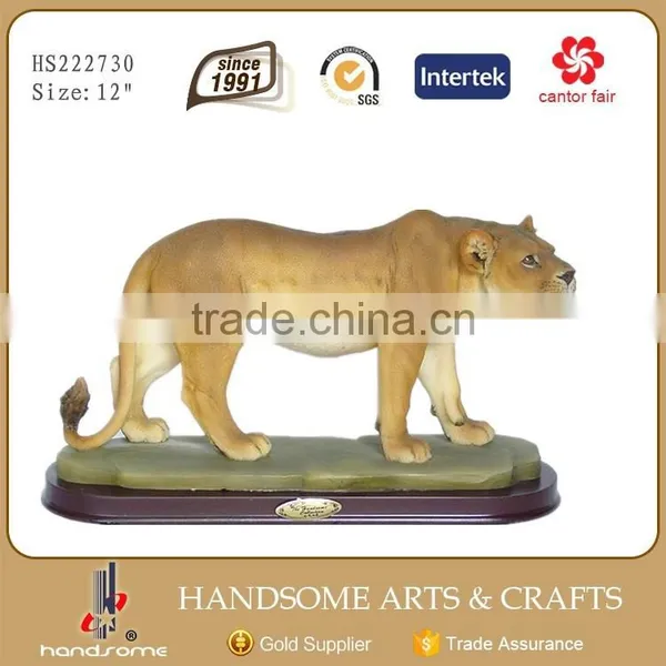 8.5*4*5.5 Inch Home and Garden Decor Resin Lively Animal Running Leopard Statue photo-3