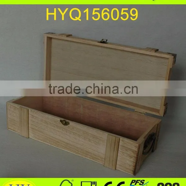 Unifinshed Antique Wooden Wine Box photo-3