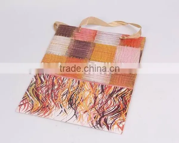Foldable Gift Bag With Checked Pattern/ Shopping Bag photo-3