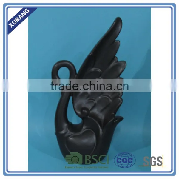 Luxury Modern Ceramic Goose Figurine Decoration Black Goose photo-4