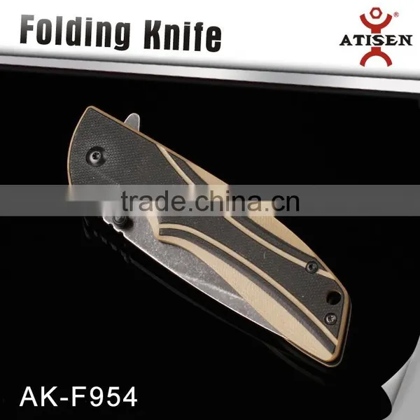G10 Handle Folding Knife Outdoor Camping Hand Tools photo-2