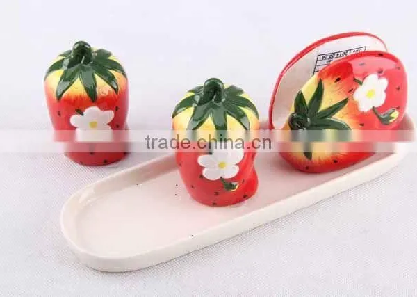 New Design Hot Selling Cruet Set With Napkin Holder Ceramic Set photo-4