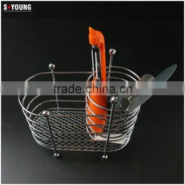 43017 Chrome Finish Utensil Holder Caddy Rack photo-6