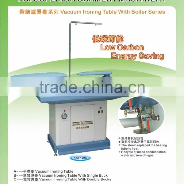 KAI-CHT Industrial Garment Vacuum Ironing Table With Double Bucks photo-3