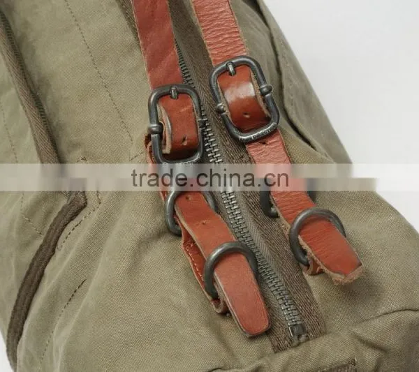 Unisex Vintage Casual Cotton Canvas Leather Haversack Shoulder Bag Travel Bag Weekend Bag Duffle Bag Travel Overnight Bag,For M photo-3