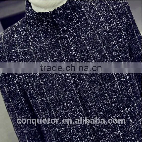 Grid Fashion Wool Winter Men Overcoat BCL013 photo-4