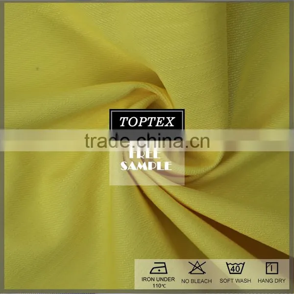 100% Cotton Soild Dyed Slub Twill Fabric photo-3