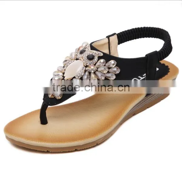 Zm50220b 2017 Europe Rosary Sandals Women Plus Size Lady Toe Shoes photo-3