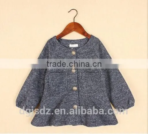 2015 Fancy Baby Coat Designs Wholesale Outfit Jacket for Gils Kids Alpaca Coat photo-3