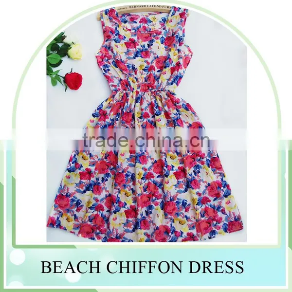 China Factory Wholesale Price Washable Custom Bohemian Printed Chiffon Dress Women Printed Fabric for Dress photo-3