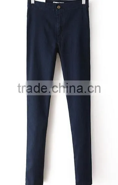 Runwaylover EY0616P Hot Sale 2017 Women High Waist Denim Pencil Pants photo-5