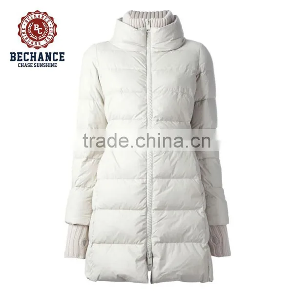 LZ271 Custom European Style Warmth Cotton - Padded Ladies High Collar Long Fashion Parka for Winter photo-2