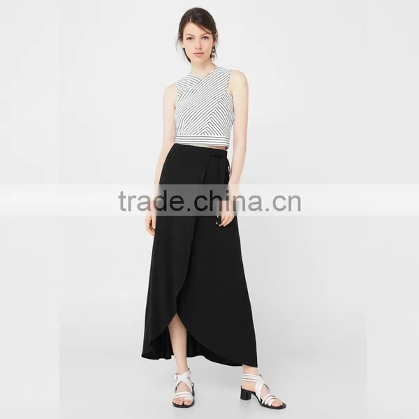 Office Lady Fitted Crop Top Designs Stylish Simple Sleeveless Blouse photo-6