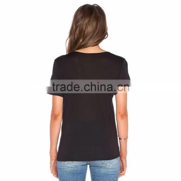 Lady Black Lace Up Sexy Tube Fancy Top photo-3