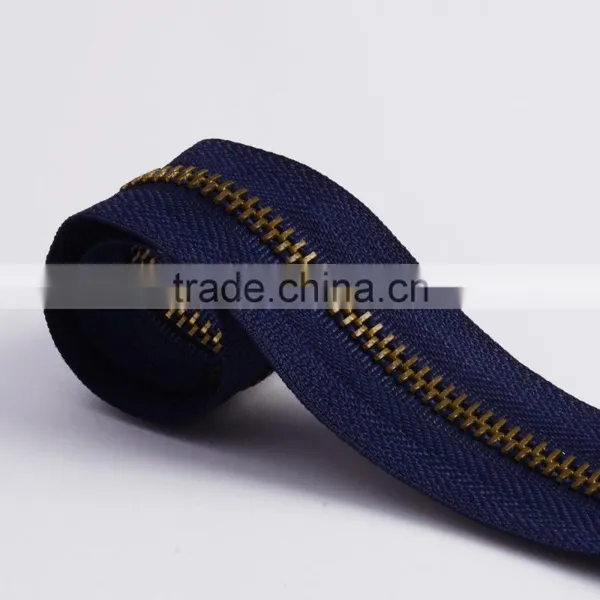 #5 Long Chain Brass Zipper or Zips photo-2
