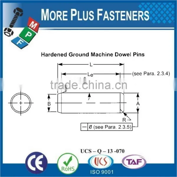 Made In Taiwan Hard Taper Dowel and Groove Clevis and Cotter Pin photo-5