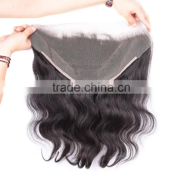 Hot Sale Product Lace Frontals With Baby Hair , Human Hair Lace Frontal Piece photo-5