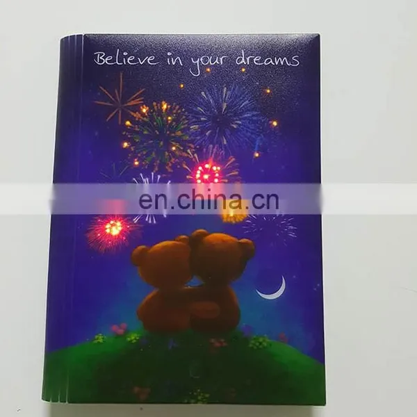 Lighting up Gift Personal Article Colorful Shiny Cartoon Character Notepad photo-3