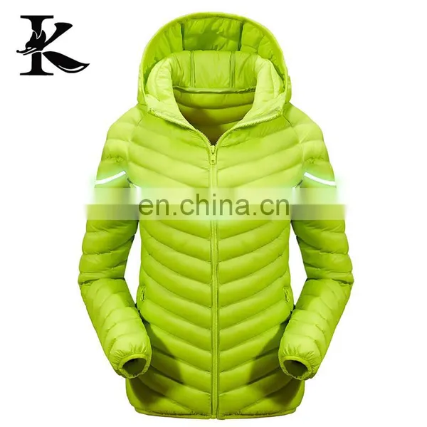Fashion Outdoor Red Reflective Winter Snowsuit Warm Down Jacket for Ladis photo-2