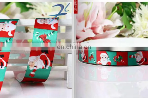 Hot Sell Custom Heat Transfer Printed Christmas Ribbon photo-5