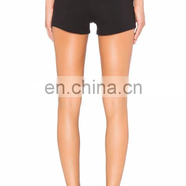 Wholesale Black Tailored Slimming Yoga Shorts photo-4