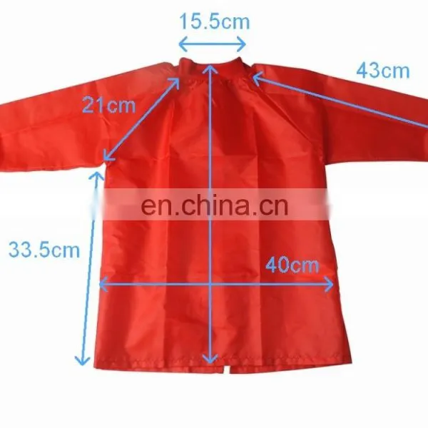 Red Colour 100% Polyester Kids Smock photo-6