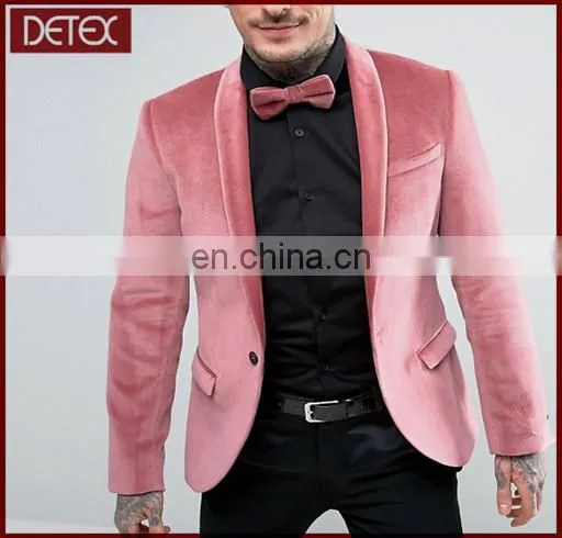 Fabric Fancy Dress Casual Mens Velvet Blazer