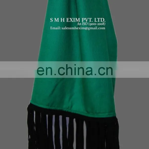 Silk Pashmina With Leather Sued Trim Shwals For 2016 photo-4