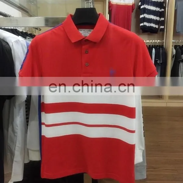 China Supplier Custom Mens Cotton Polo Shirt, Yarn Dyed Stripe Bulk Polo Shirts photo-2
