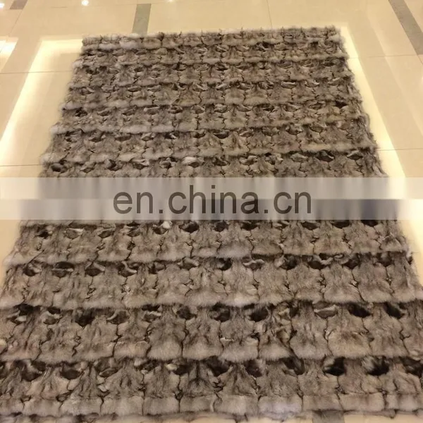 Factory Price Real Natural Fox Fur Blanket