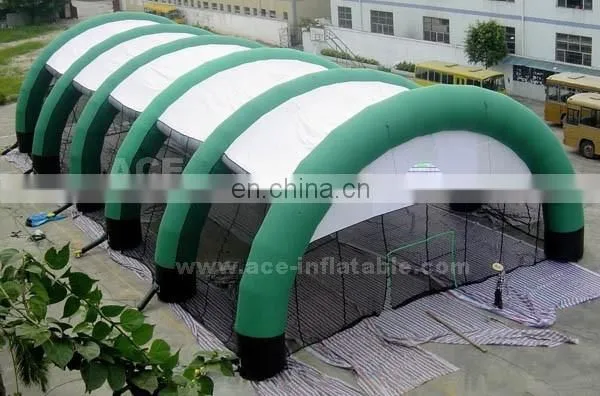 Pop sealed giant inflatable structure tent with netting