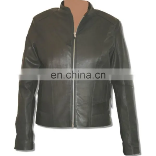 Leather Jacket, Women Finished Leather Jacket, Pakistan photo-3