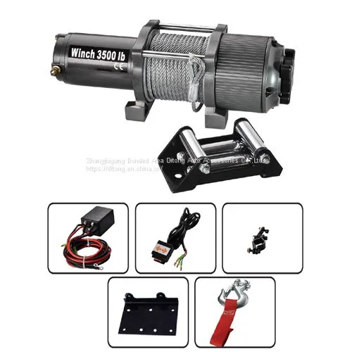 3500LBS 12V 24V DC Self Recovery Electric Winch/mini Electric Winches/electric Winch photo-2