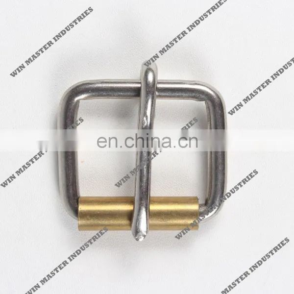 Brass ROLLER Pin Nickel Free Belt Buckle photo-2
