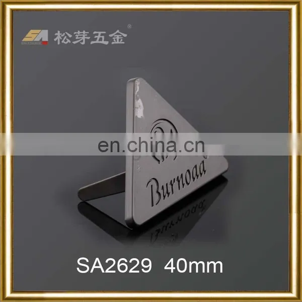 Custom Metal Logo Plate for Handbags,3D Metal Logo Plate,handbag Logo Metal Plate photo-5
