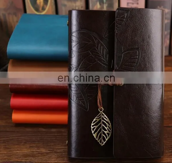 Vintage PU Leather Cover Loose Leaf Blank Journal Notebook Journal Diary Travel String photo-5